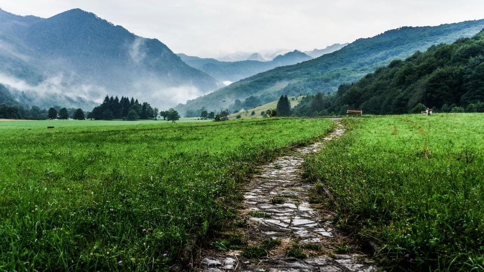 Landschaft von oben